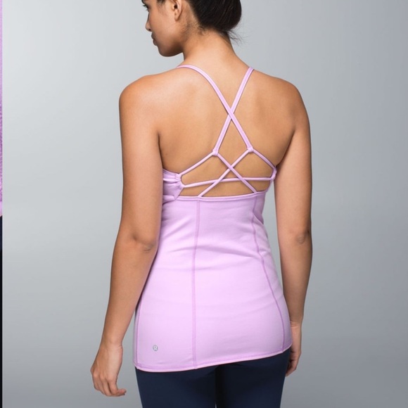 Lululemon Dancing Warrior tank top in pretty purple size 6 - Picture 2 of 6